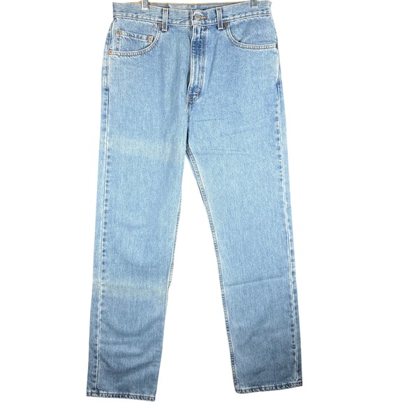 Levi's Other - Vintage Levis 505 Regular Fit Jeans Mens 34 Light Wash Blue Straight Leg USA